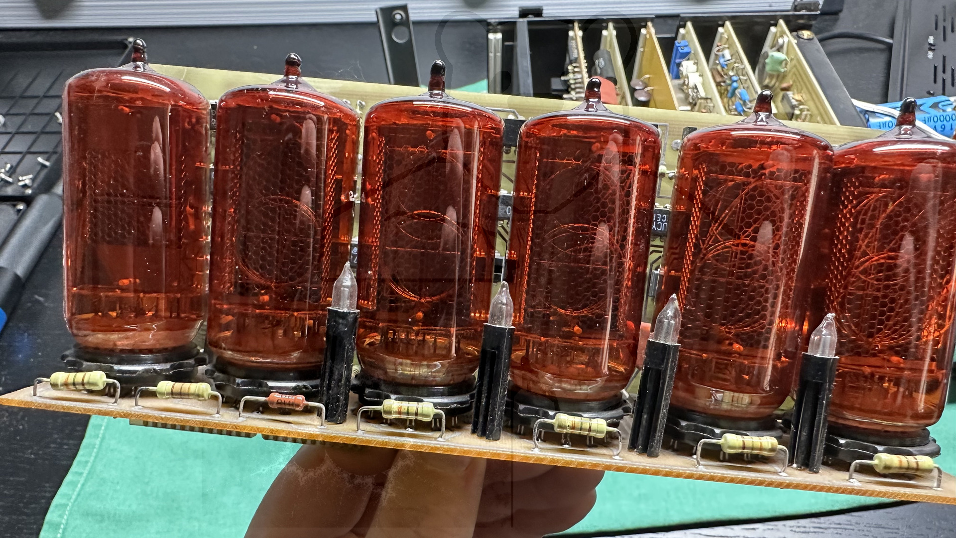 Nixieplatine, Vorderansicht